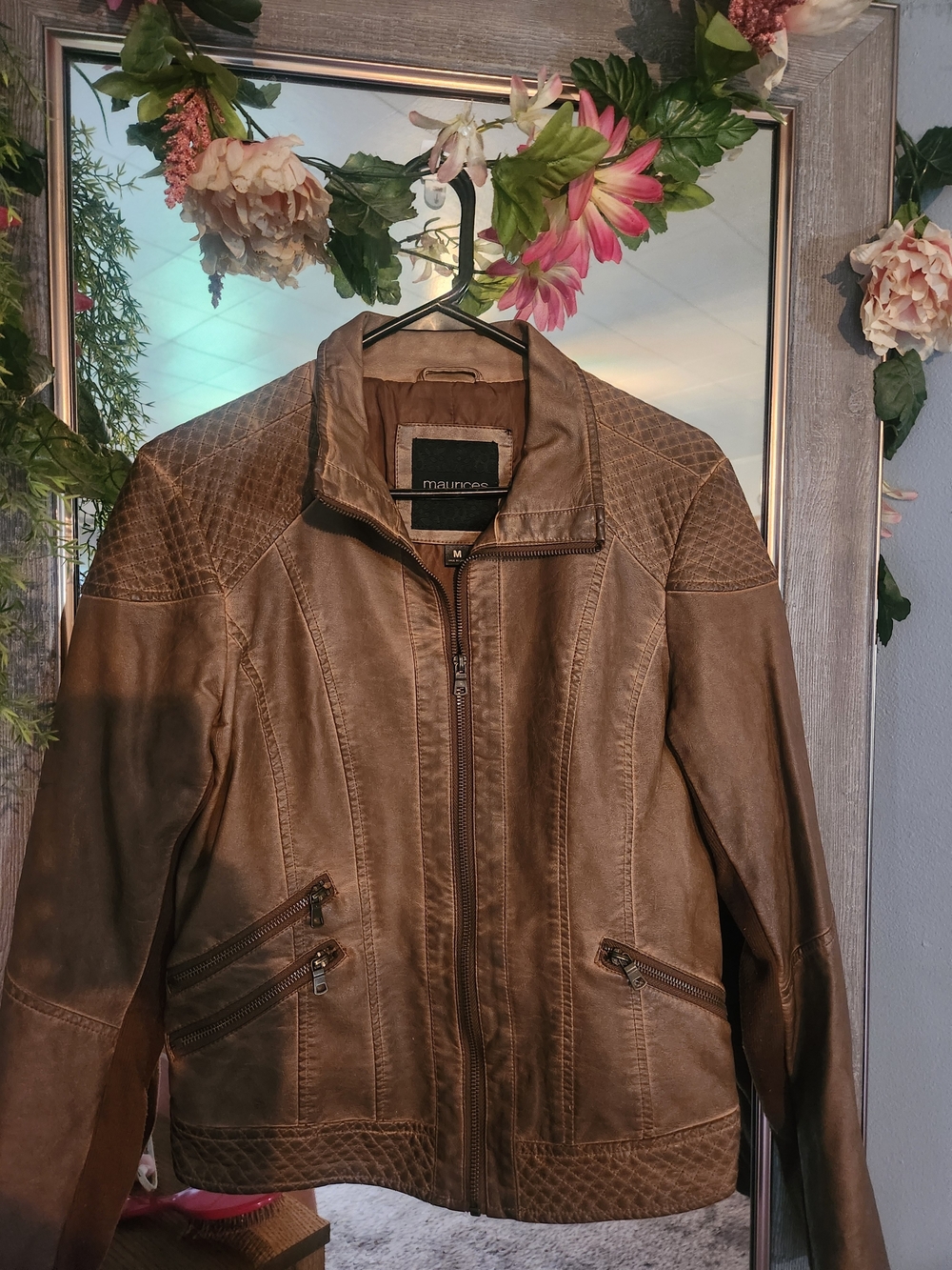 Maurices Brown Faux-Leather Women's Jacket
